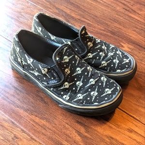 Little Boys Slip On Vans - Glow in the dark size 13.5